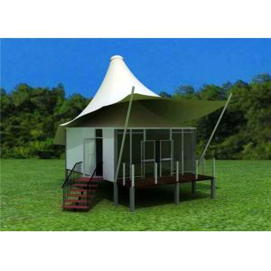 Steel Frame Luxury Resort Tents For Hotel Anti - Corrosion Treatment