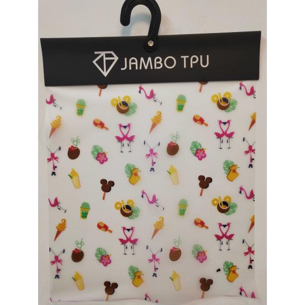 Non Irritant Odor 0.15MM Raincoat Material Fabric