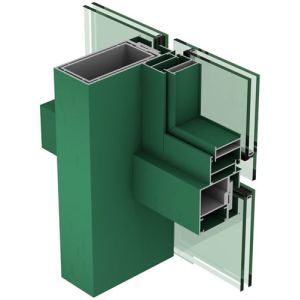 Quality Frameless Aluminium Curtain Wall Profile Easy To Install And Maintain for sale