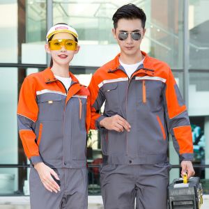 China Custom 100% Cotton Work  Uniforms Fabric High-Visibility Factory Safety Work Clothes on sale