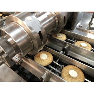 Automatic Biscuit Center Filling Cream Jam Sandwich Biscuit Making Machine