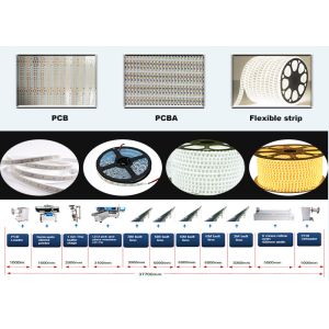 6KW 250000CPH SMT Mounting Machine For 0.5mm Components Flexible Strip