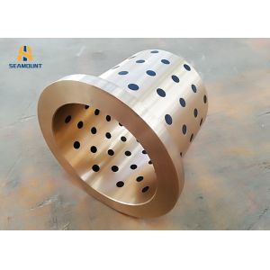Oil-Free Graphite Inlaid Flange Copper Bushing With Low Friction Coefficient