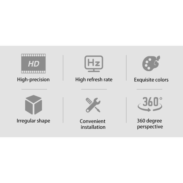 Indoor Sphere LED Display Screen with 1500cd/sqm Brightness and 3840Hz Refresh Rate for Seamless Video Display