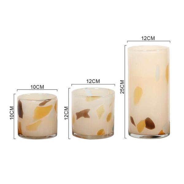 Hand Blown Glass Candle Jars Cylinder