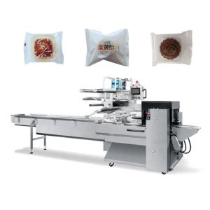 Three Servo Bakery 120pcs/Min 25mm Automated Packaging Machine