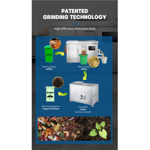 Food Waste Machine Garbage Disposerl for Restaurant Commercial Food Waste Disposer