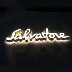 Shopping Mall Signage Custom LED Backlit Letters with Neon Light and Aluminum