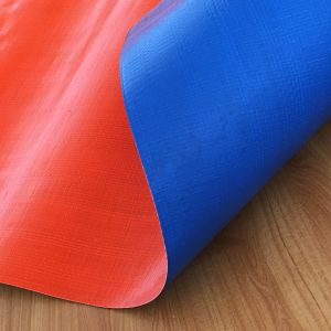 China Blue / Orange Plastic Poly Tarps / PE Tarpaulin