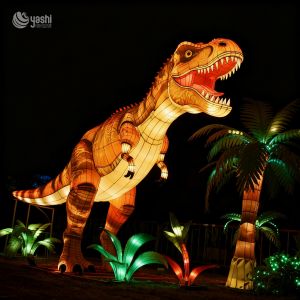 Waterproof Dinosaur Lanterns for Outdoor Decoration, Dinosaur Sculptures for