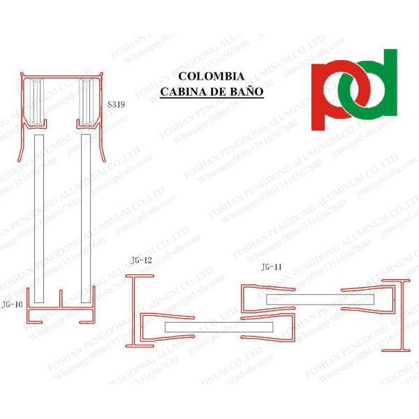 Aluminium Profiles For Shower Box To Colombia And Costa Rica