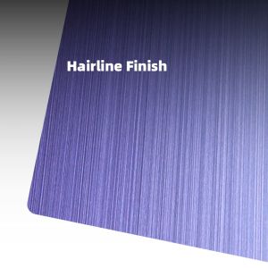 ASTM 304 316 Decorative Metal Sheets Hairline #4 Finish PVD Color 4x8 Brushed