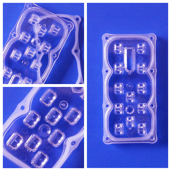 147*72 Degree Angle Power Led Lens 10+2 Led Lens Array For 3030/3535/5050 Leds