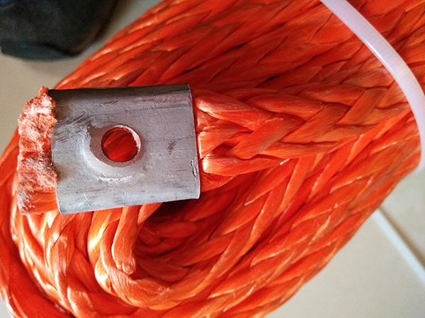 UHMWPE 10mm X 40m Synthetic Winch Rope Spliced 12 Plait 4x4 No Sharp Frays