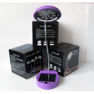 8LED solar powered table lamp