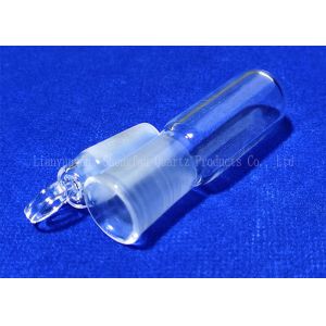 China Morse 6.5 Quartz Test Tube With Plug For Quartz Experiment on sale