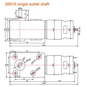 Double Shaft Brushless Electric Motor 36V For Tools Electric Fans