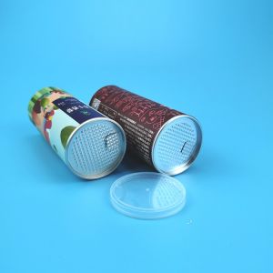 CMYK Composite Paper Tube Packaging For Nuts Candy