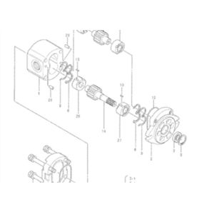 4276918 Gear Pump For Hitachi Excavator Hydraulic Pump