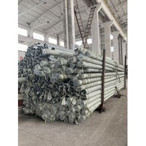 Communication 25ft Height 2.5mm Thick Q345 Electrical Service Pole