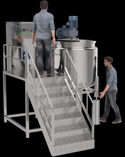 Buy Homogenizer Mixer 500L 1000L Emulsifier Homogenizer Machine Liquid Soap Making Machine at wholesale prices