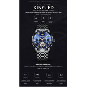 Analog Pointer Tourbillon Mechanical Watch Mens Mechanical Watches