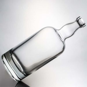 Clear Glass Vodka Whiskey Rum Bottles 750ml With T Cork Heavy Base Empty for