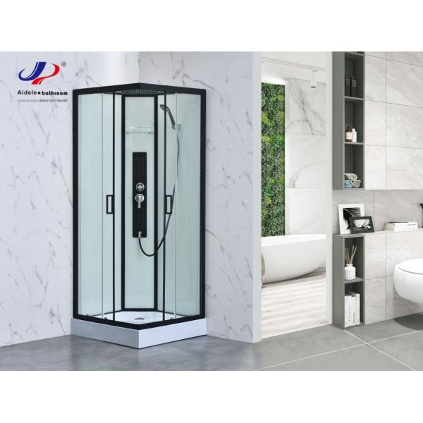 Innovative Design Shower Room With 4/5mm Tempered Glass And Matt Black Frame