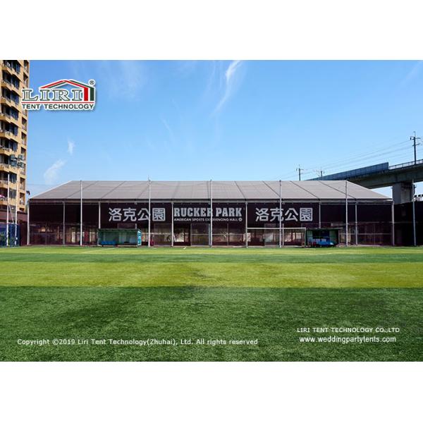 Outdoor Sports Event Tent 40x50m With Black Roof Covers For Basketball Court