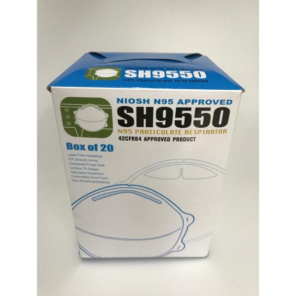 Haze Non Woven N95 Face Mask / Cup Type N95 Niosh Certified Respirator Head Mounted