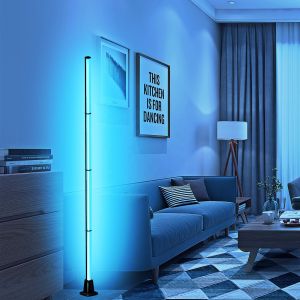 LED Corner Vertical Floor Lamps With Remote Control WiFi 2.4G 1.5M Height