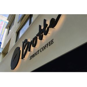 Brand new 3d letters signboard high screw stainless channel backlit letter