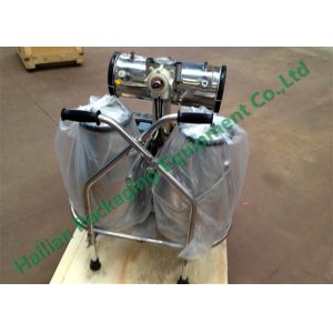 Stainless Steel Cow Milk Sucking Machine 25Litre Double Milk Cans