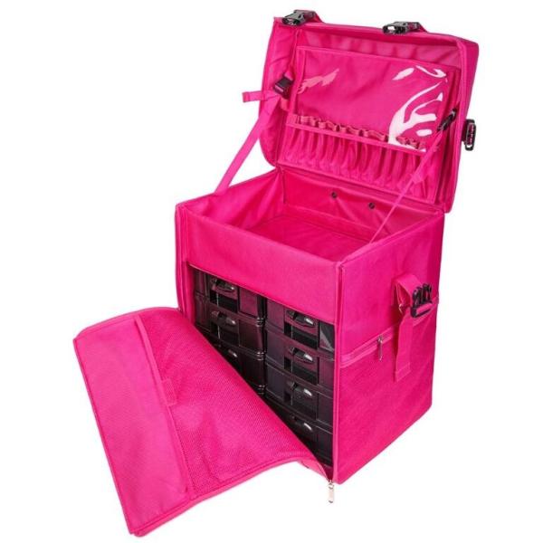 Buy Durable Stackable Makeup Vanity Case , Professional Makeup Cases On Wheels at wholesale prices