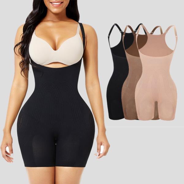 OEM/ODM Welcome Women's Seamless Open Bust Butt Lifter Bodysuit with Breathable
