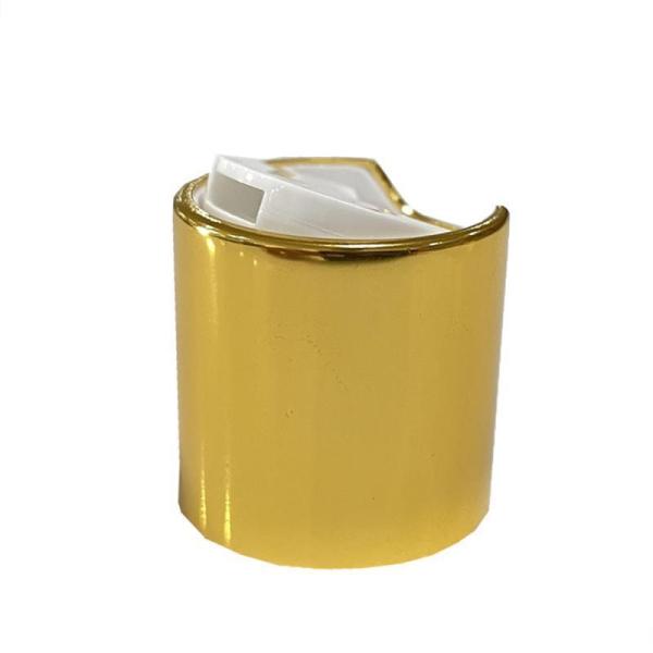 24/410 Cap Shiny Gold Alu Disc Top Cap for Bottle
