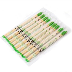 Giveaways Eco-friendly Round Shape Disposable Bamboo Chopsticks with Customizabl