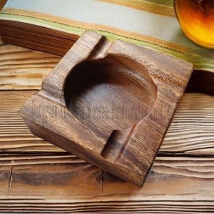 Walnut Cigar Ashtray Household Ashtray Smoking Creative Personality Ornaments