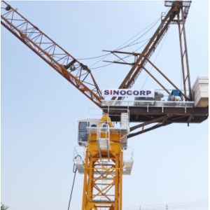 Quality QTD5020-8/10 Luffing Small Tower Crane Boom 8 10 Ton Mini Crane Lifting Mobile for sale