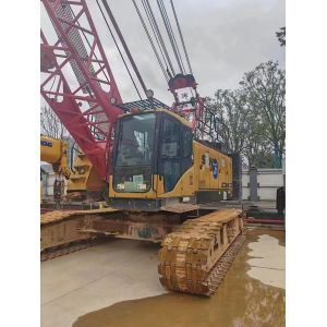 55 Ton Used Large Crawler Crane Yellow Reliable Operation For All Pavement