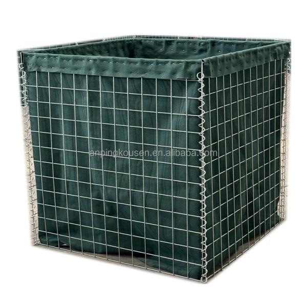 Buy Galvanized Iron Wire 2x2x1 Green Defence Sand Wall Barrier Bastion Security Bastion at wholesale prices