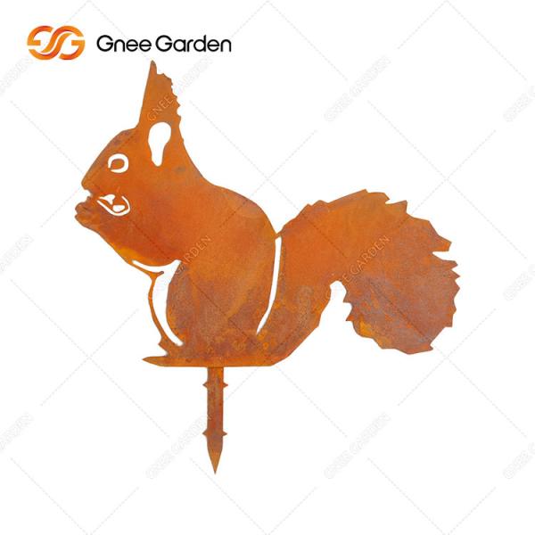 Corten Steel Ornaments Corten Steel Statue For Garden Decoration