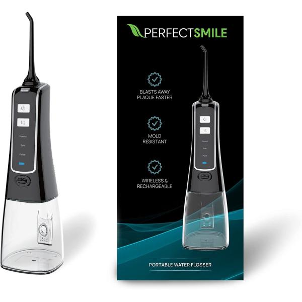 CQC Portable Rechargeable Water Flosser Sensitive Teeth Gums Cordless Aqua