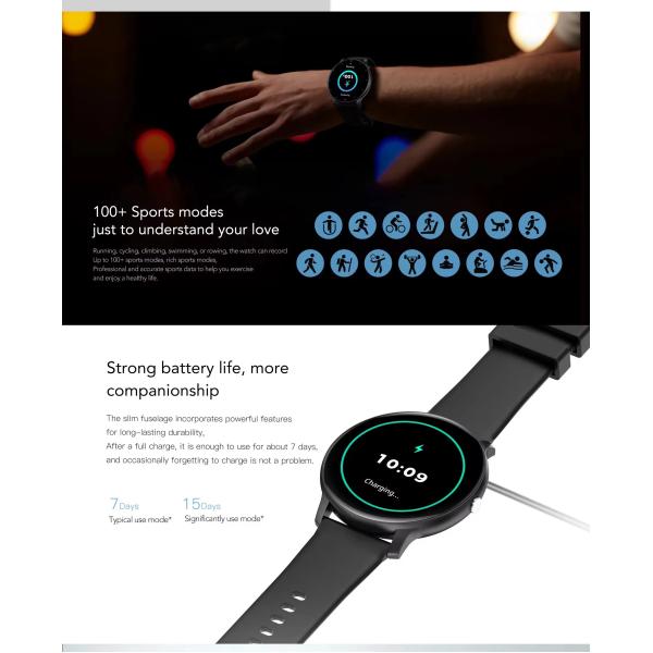 ZL02C Pro Women'S Bluetooth Watch 1.28inch AI Voice Sports Fitness Amoled Calling