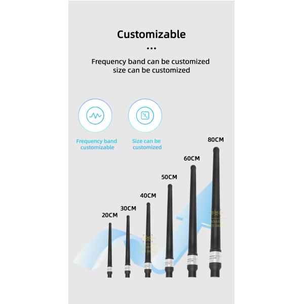 Outdoor Waterproof Fiberglass Anti Drone Antenna N/F Input Connector 35mm Diameter