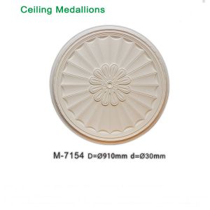 China Custom-made rounded pu foam ceiling medallions OEM acceptable on sale