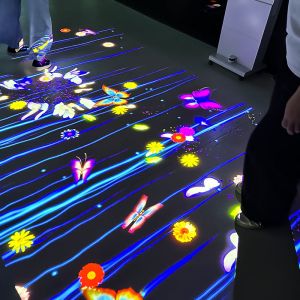Mobile Interactive Floor Projection System with 4000 Lumens Brightness and