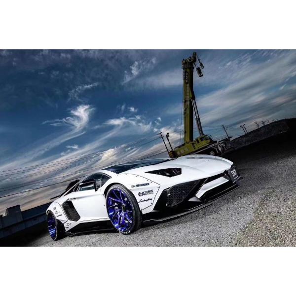 For Lamborghini Aventador LP700 Carbon Fiber Body Kit LP700 Upgraded LB-style Side Skirt Spoiler Wheel Arch