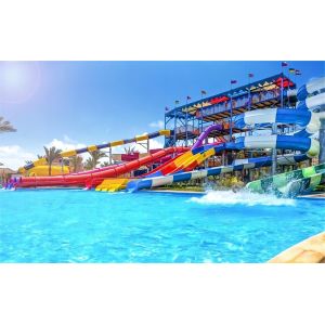 Amusement Water Park Swimming Pool Water Spiral Slide Group for Children
