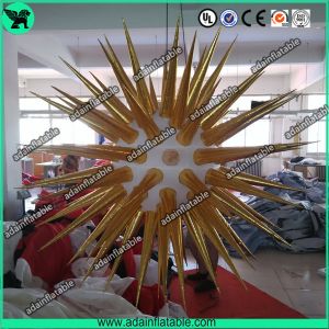 China Golden Inflatable Star With LED Light/Festival Event Decoration Inflatable on sale